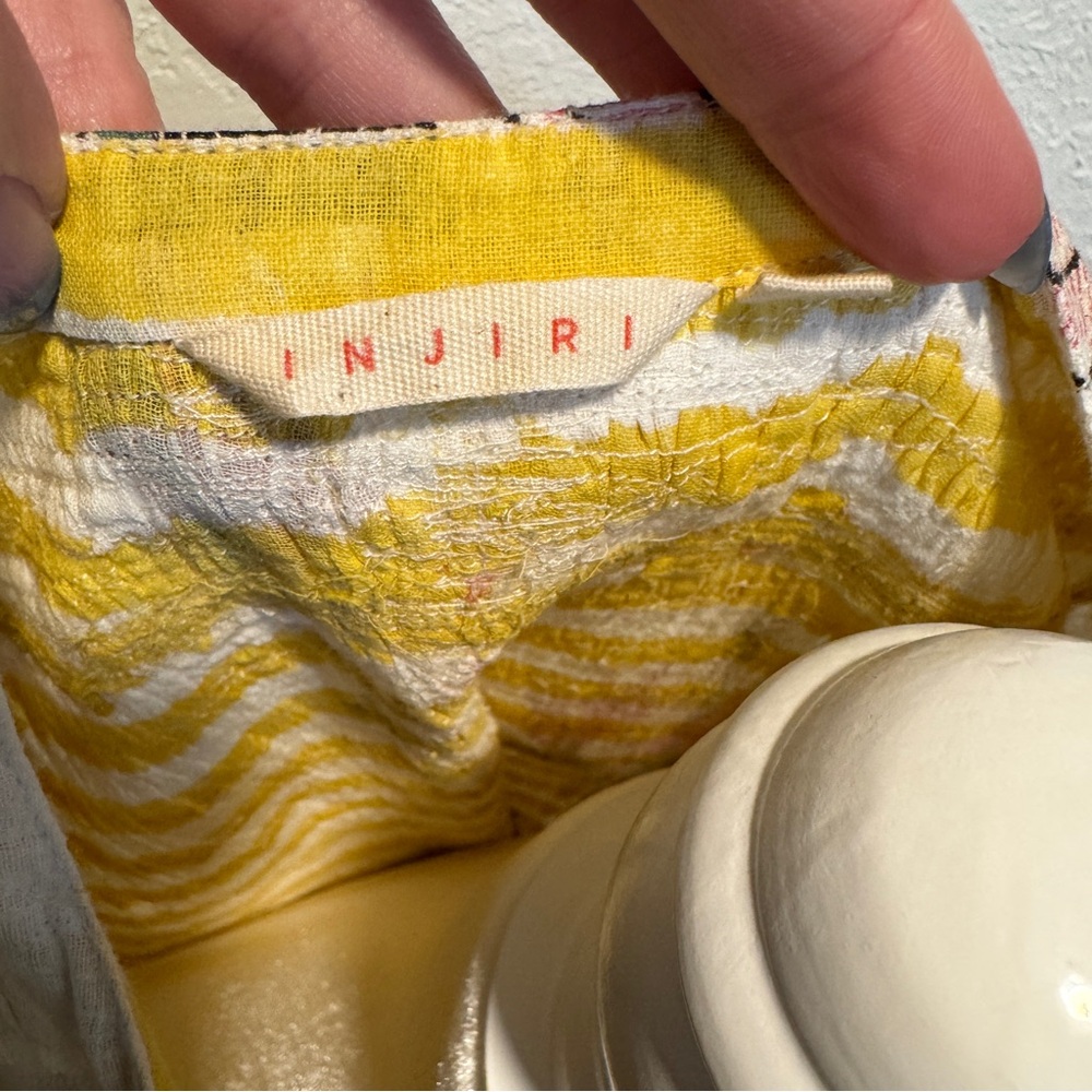 INJIRI MEDIUM cotton floral long top - Picture 10 of 11